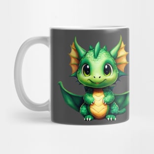 Funny green dragon Mug